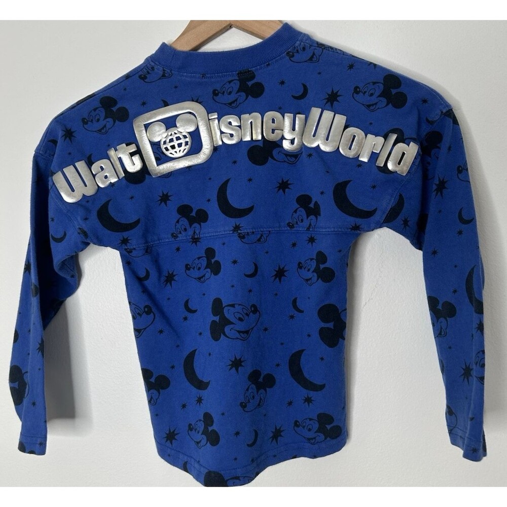 Walt Disney World Mickey Mouse Spirit Jersey Kids XS WDW Wishes Come True Blue